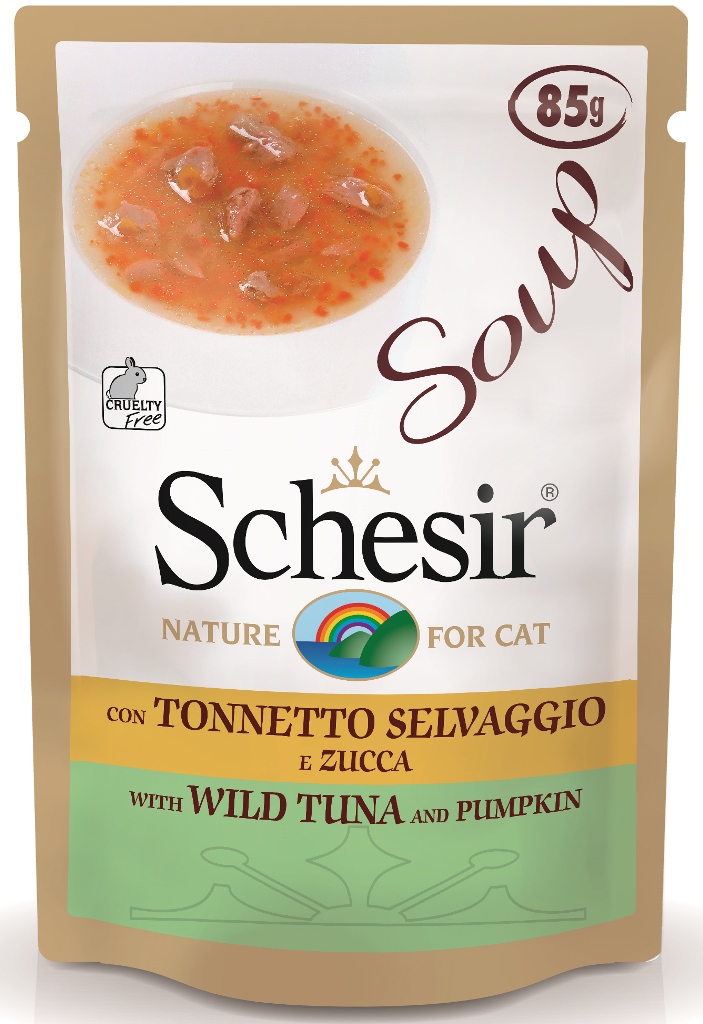 Schesir Cat Soup Wild Tuna and Pumpkin 20 x 85 gr.